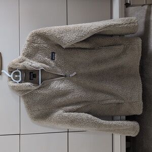 Patagonia Kids Large 3/4 zip pullover Teddy, Beige